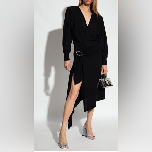 NWOT ATTICO ATWELL Buttery Soft Lightweight Lana Wool MIDI DRESS size Med/US 8 - Picture 14 of 15